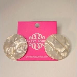 Sassy Jones Zaria White Studs